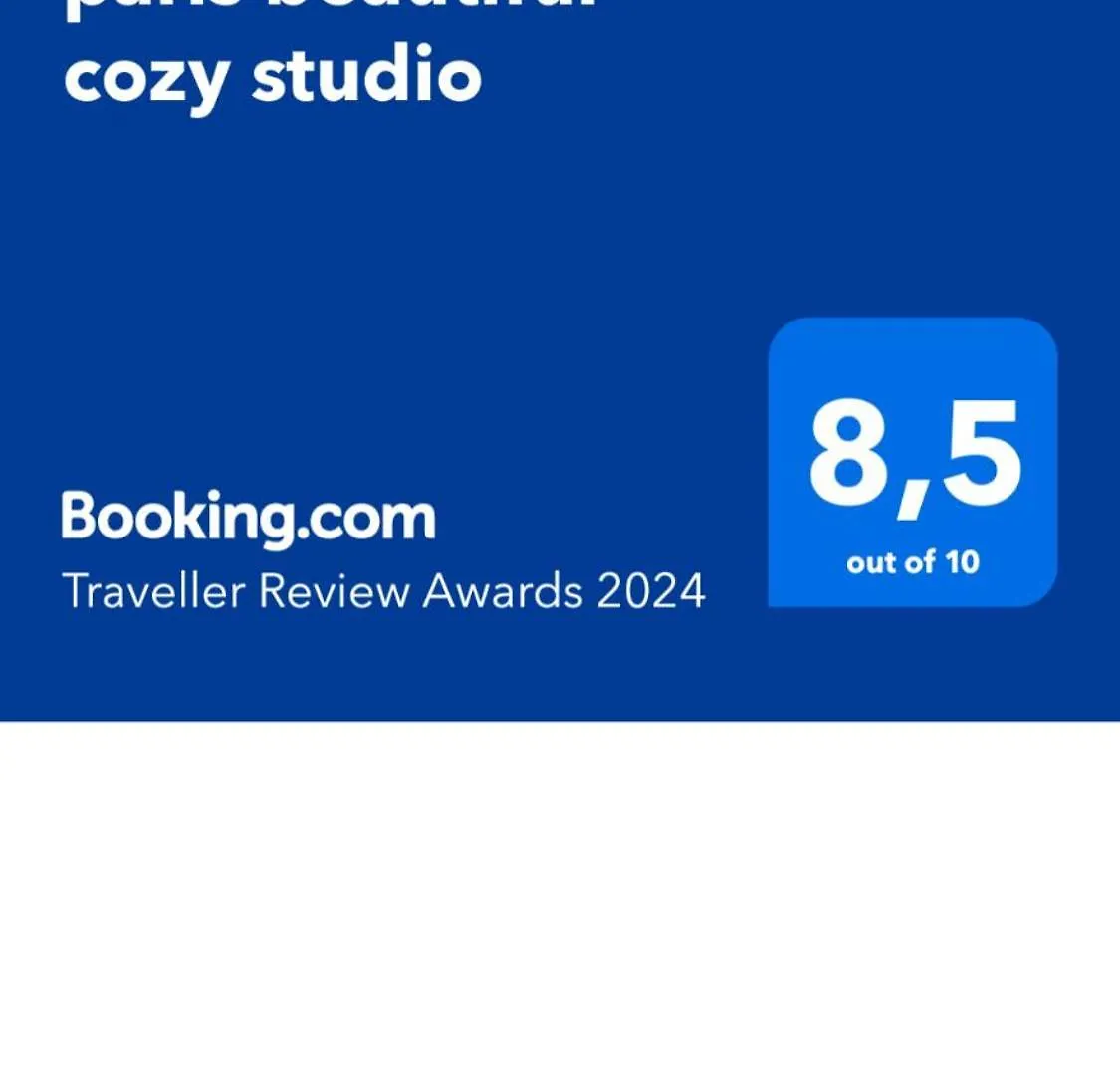 Paris Beautiful Cozy Studio Apartment